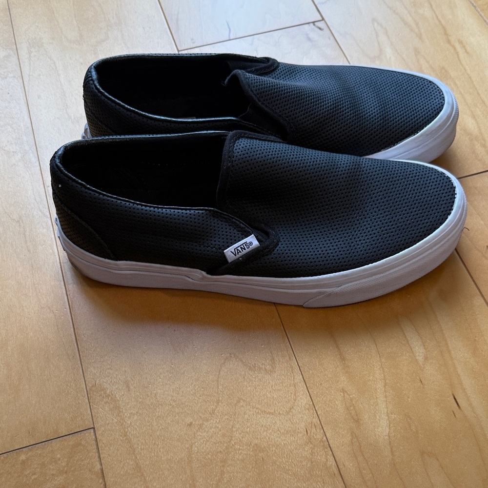 Vans Black Slip-On Sneakers - Women’s - Picture 2 of 7
